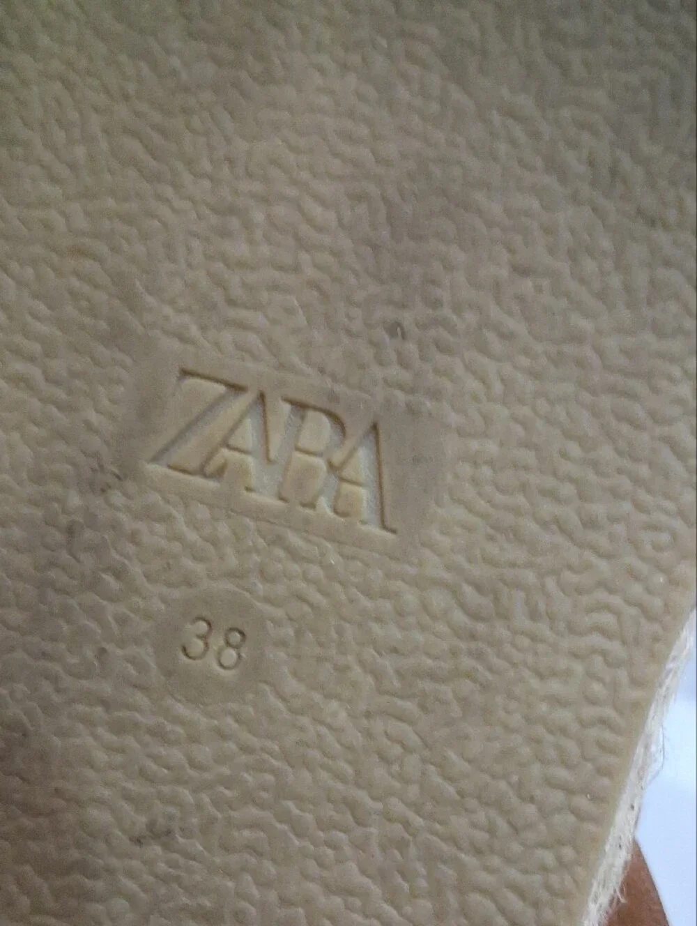 Zara tan leather